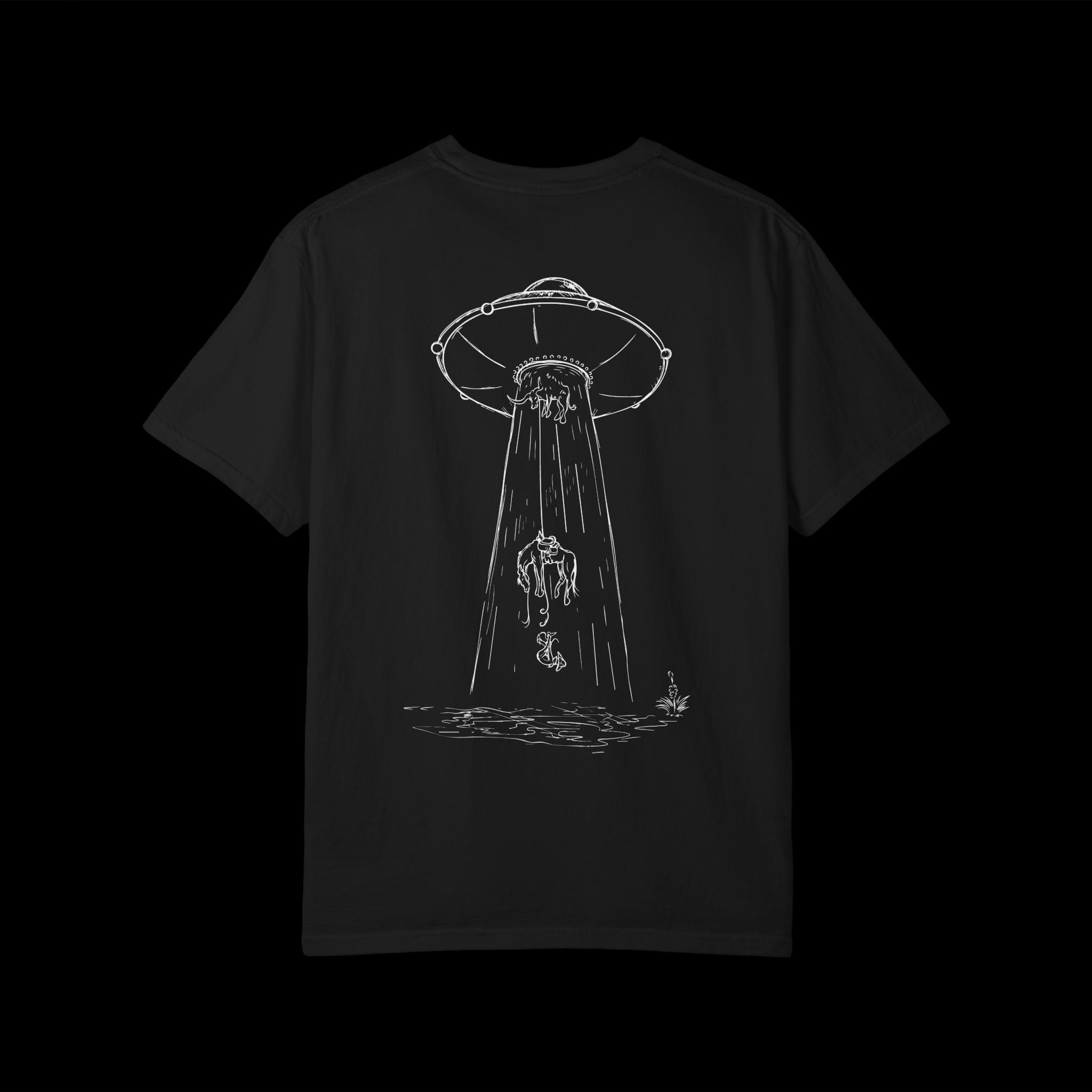 Image of UFO Cowboy T-Shirt – Western Alien Graphic Tee by SwingN9t
