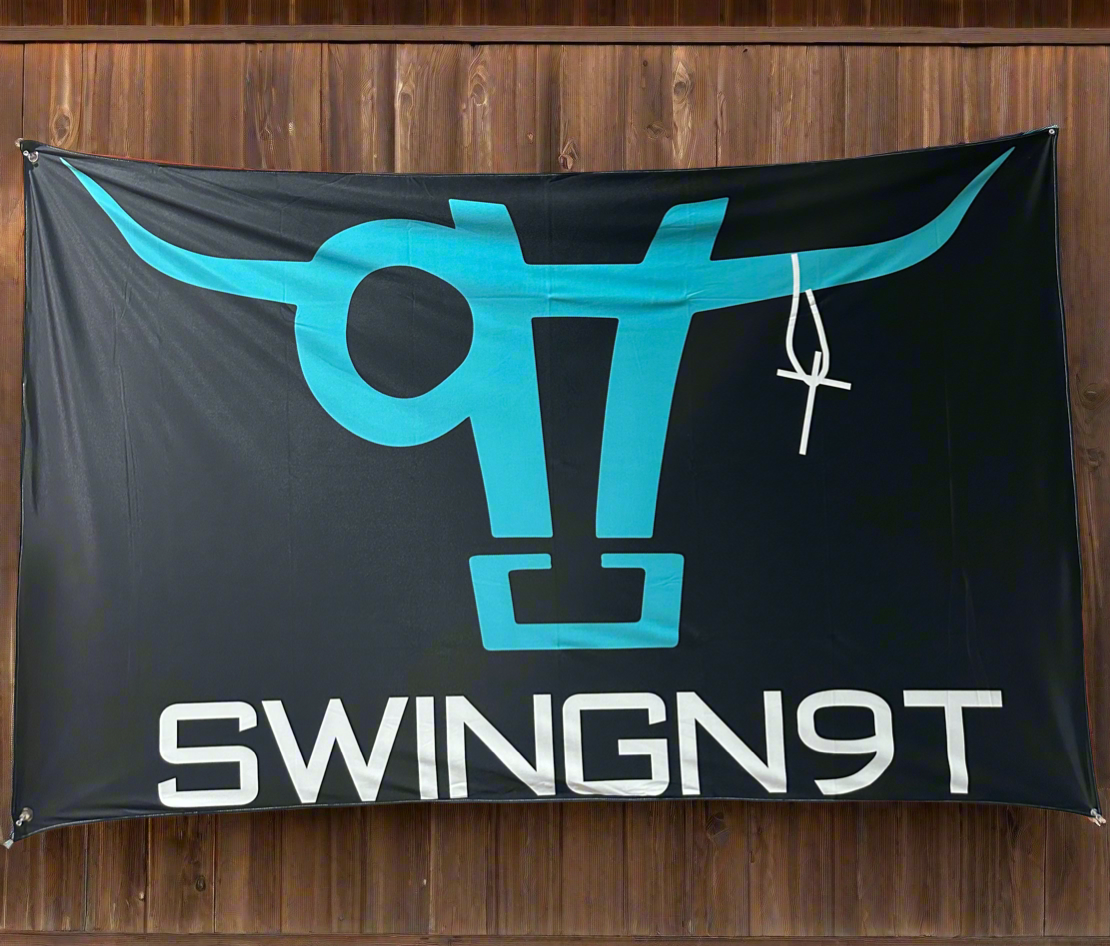 SwingN9t Flag – Blue Collar Grit Banner for Shop, Rig, or Ranch