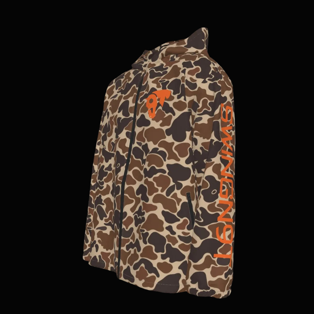 SwingN9T Duck Camo Hooded Windbreaker