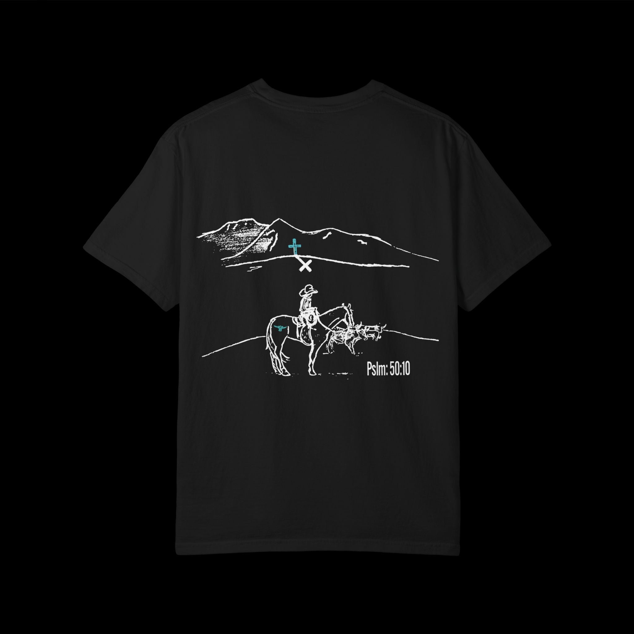 Image of Psalm 50:10 T-Shirt – Western Faith Graphic Tee by SwingN9t