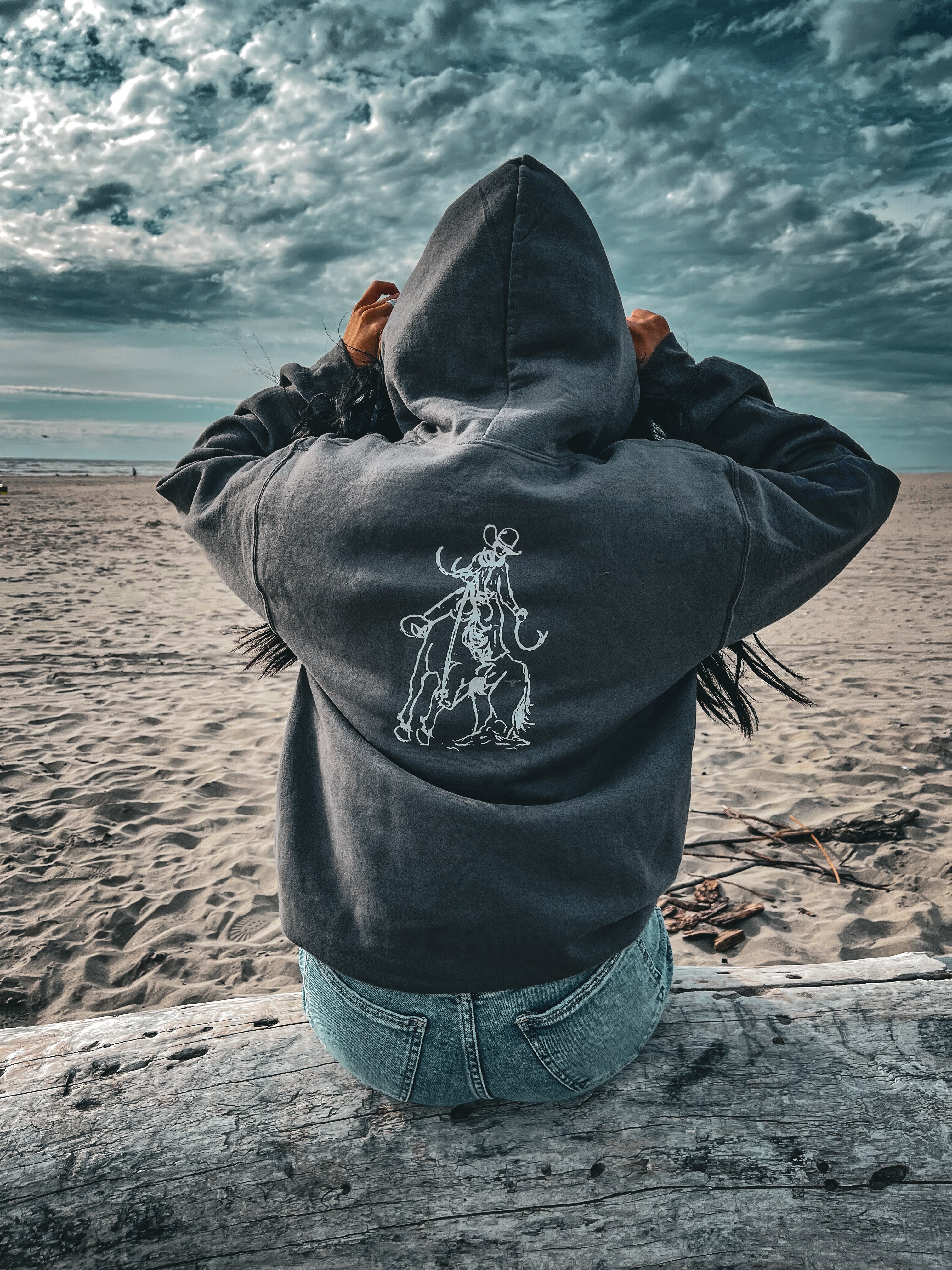 Image of Rank Cowboy Hoodie – Rodeo Tough, Western Built