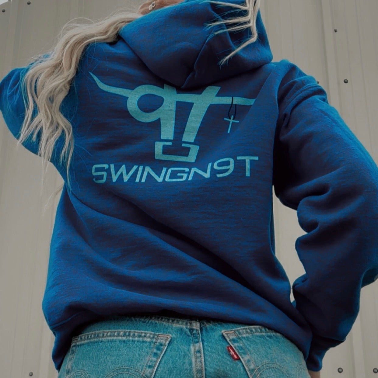 Image of SwingN9t Hoodie – Rugged Blue Collar Workwear