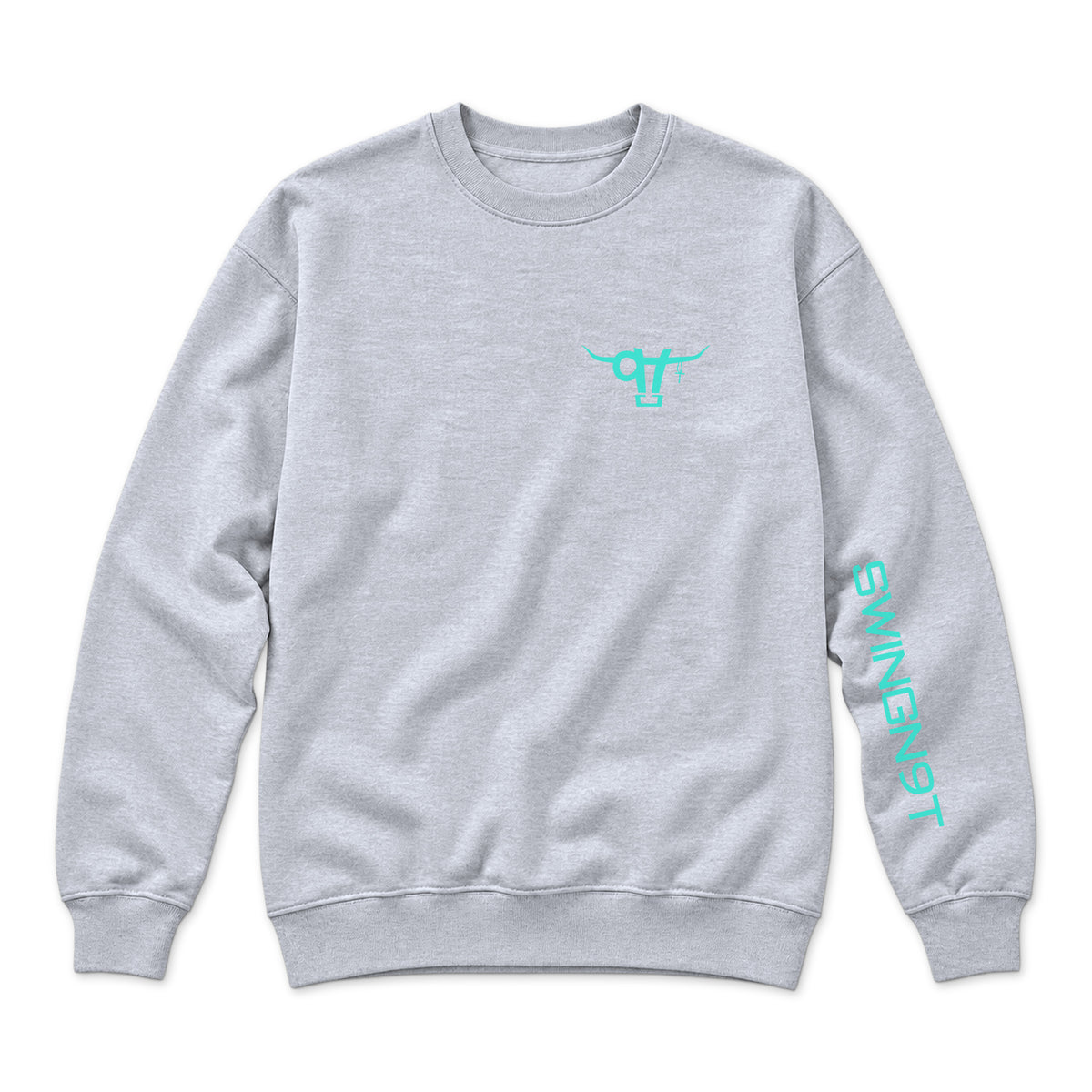 Ambassador Branded Crewneck / Heather Grey / front on white