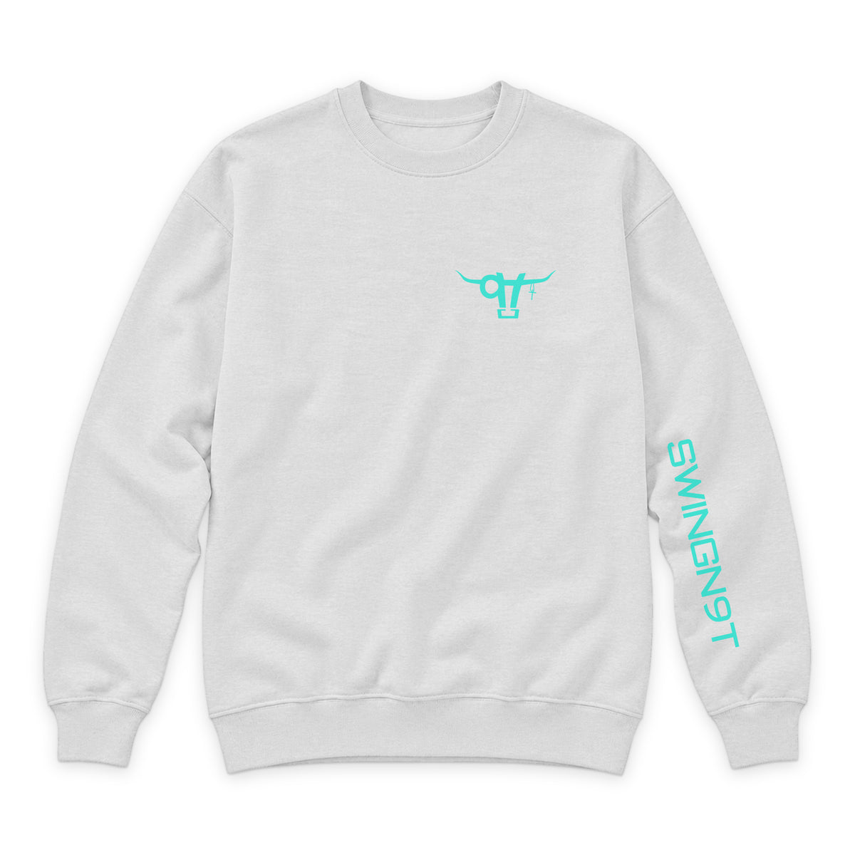 Ambassador Branded Crewneck — Oatmeal Heather — front view on white
