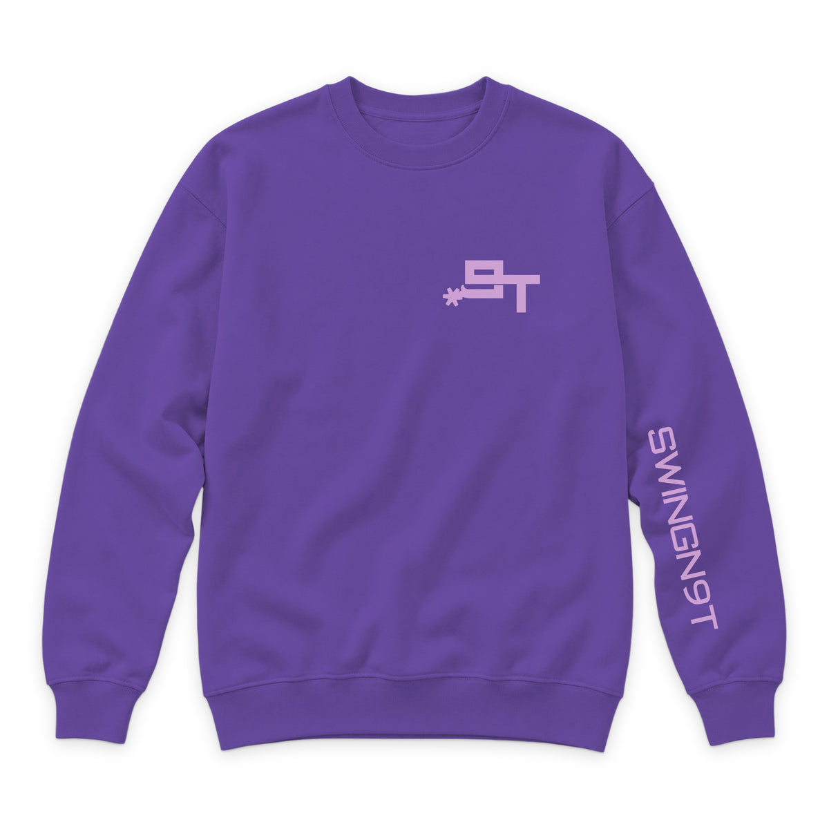 Midnight Mystic Crewneck — Purple — front view on white