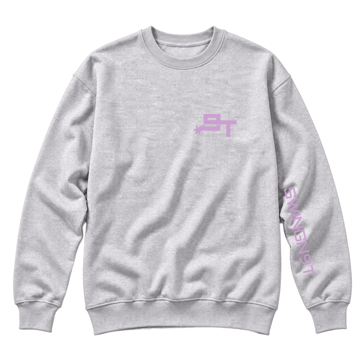 Midnight Mystic Crewneck / Heather Grey / front on white