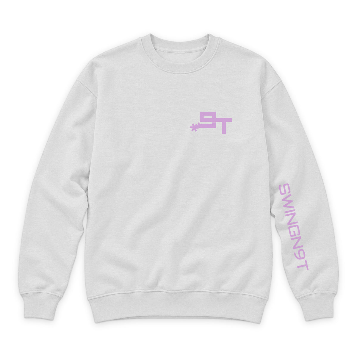 Midnight Mystic Crewneck — Oatmeal Heather — front view on white