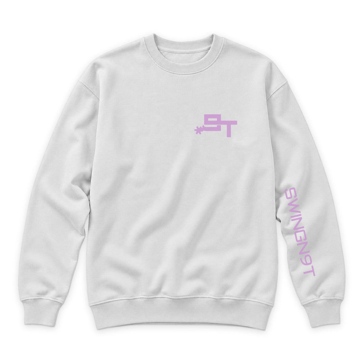 Midnight Mystic Crewneck — White — front view on white