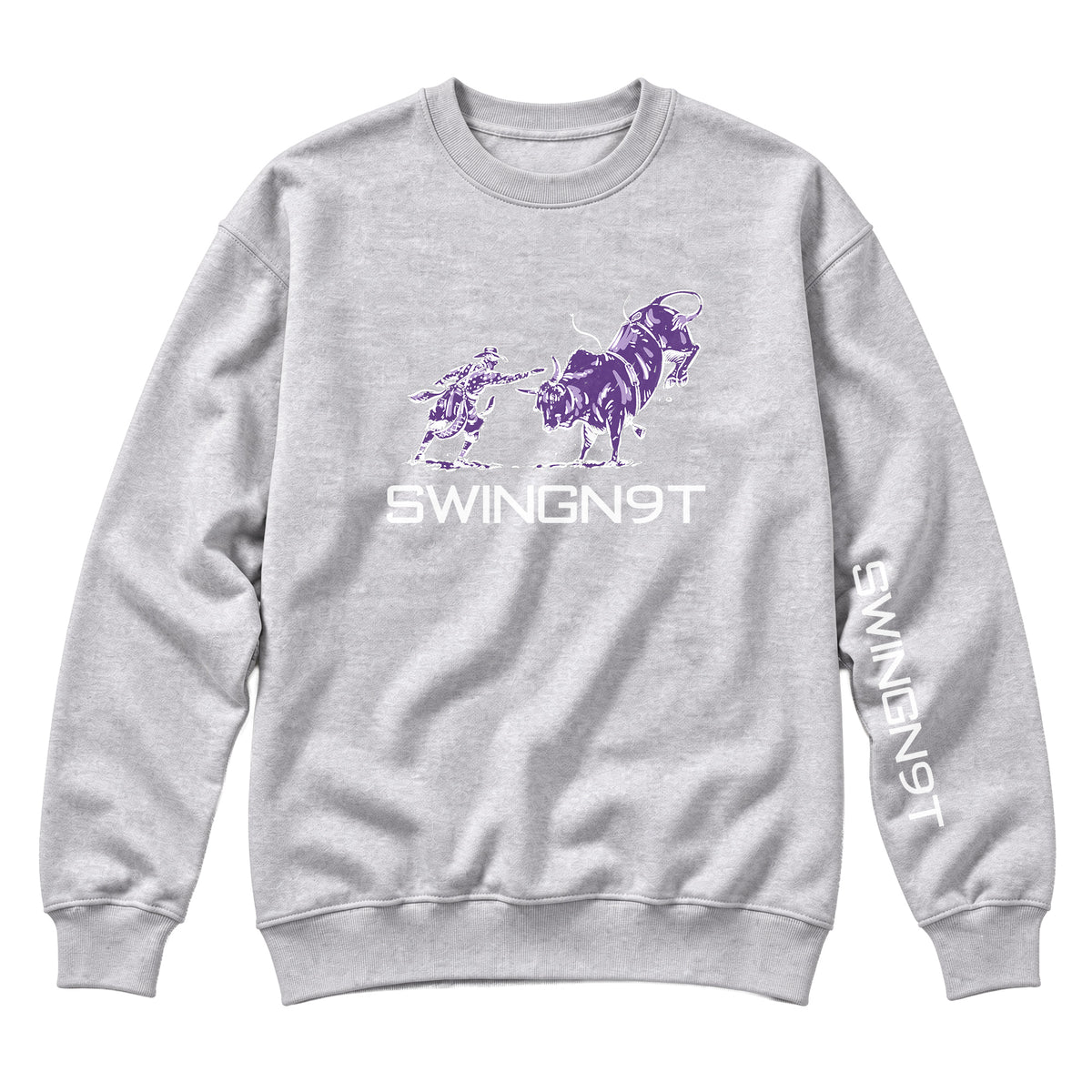 Guardian of the Dirt Crewneck / Heather Grey / front on white