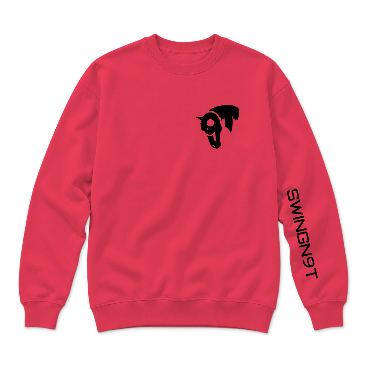 Fear No Valley Crewneck / Cardinal / front on white
