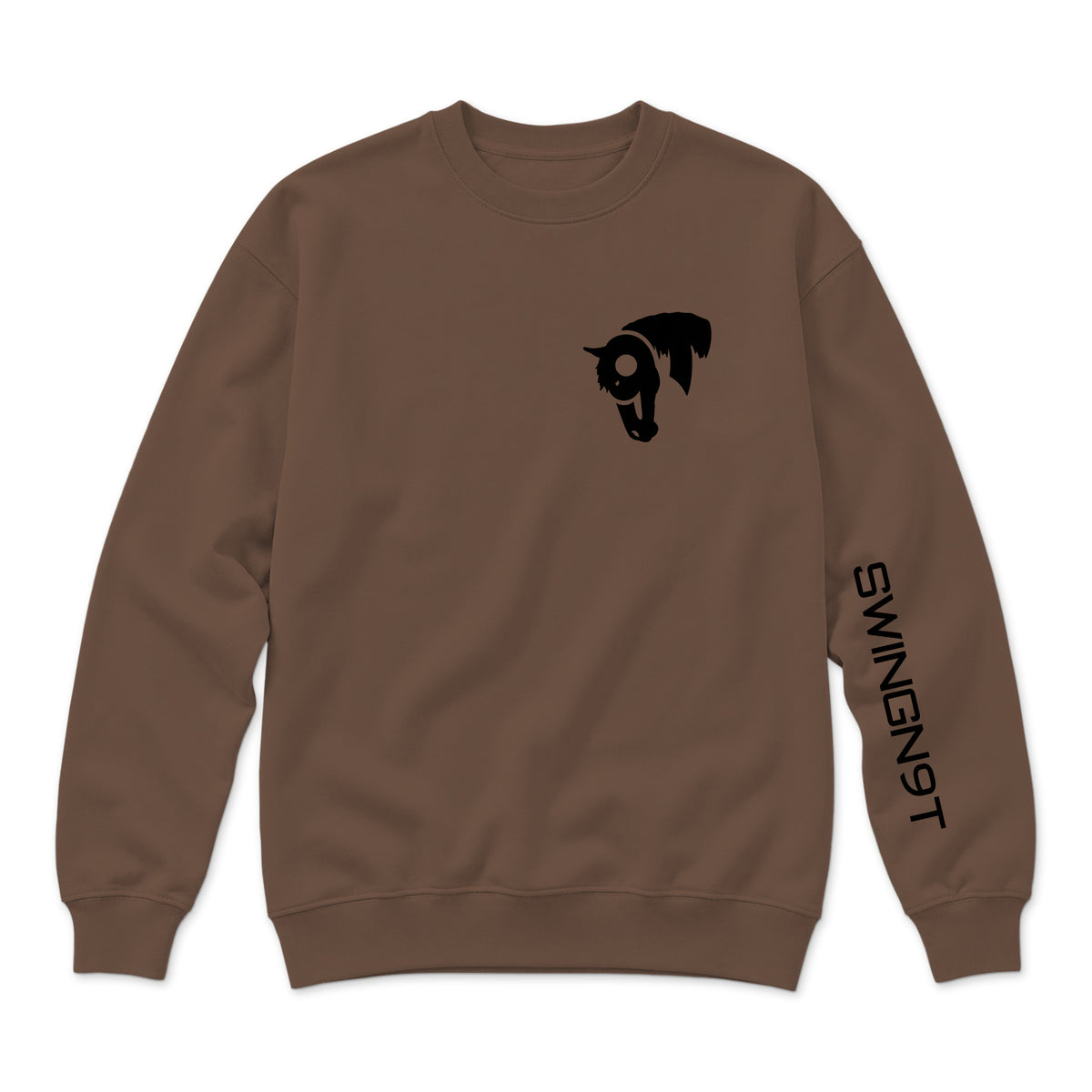 Fear No Valley Crewneck / Chestnut / front on white