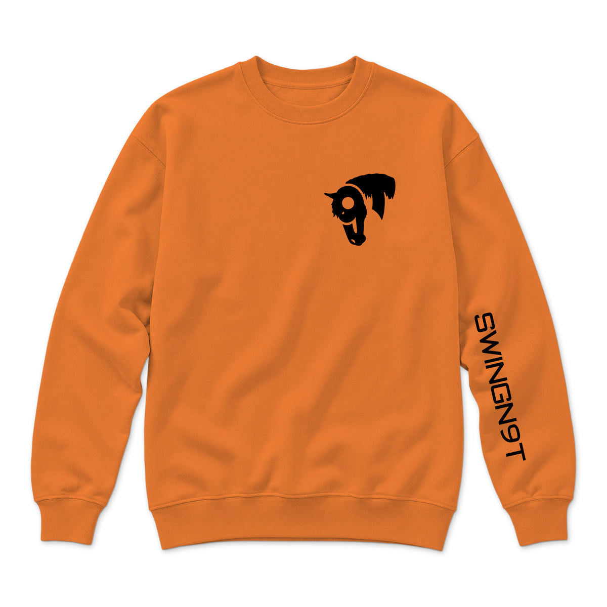 Fear No Valley Crewneck / Carrot / front on white