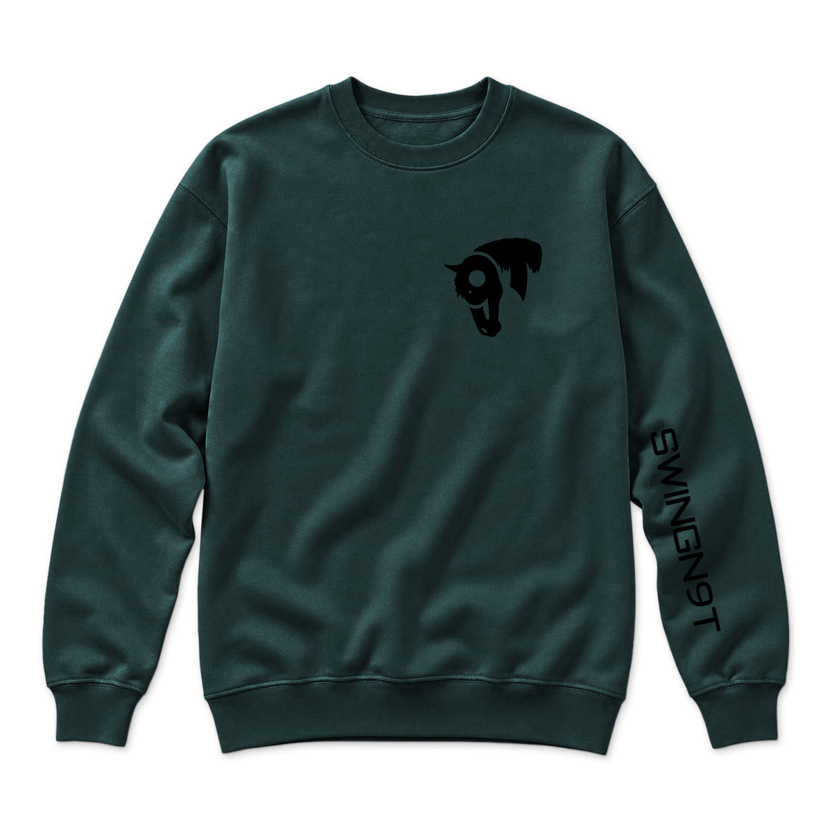Fear No Valley Crewneck / Sports Green / front on white
