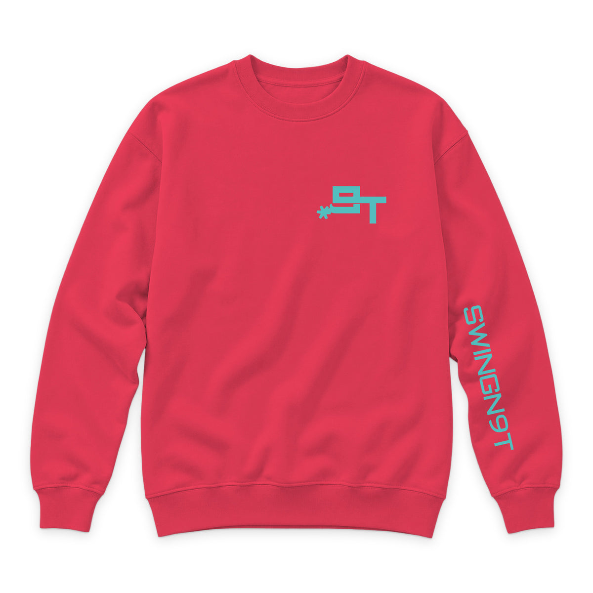 Dally Em Up Crewneck — Cardinal — front view on white
