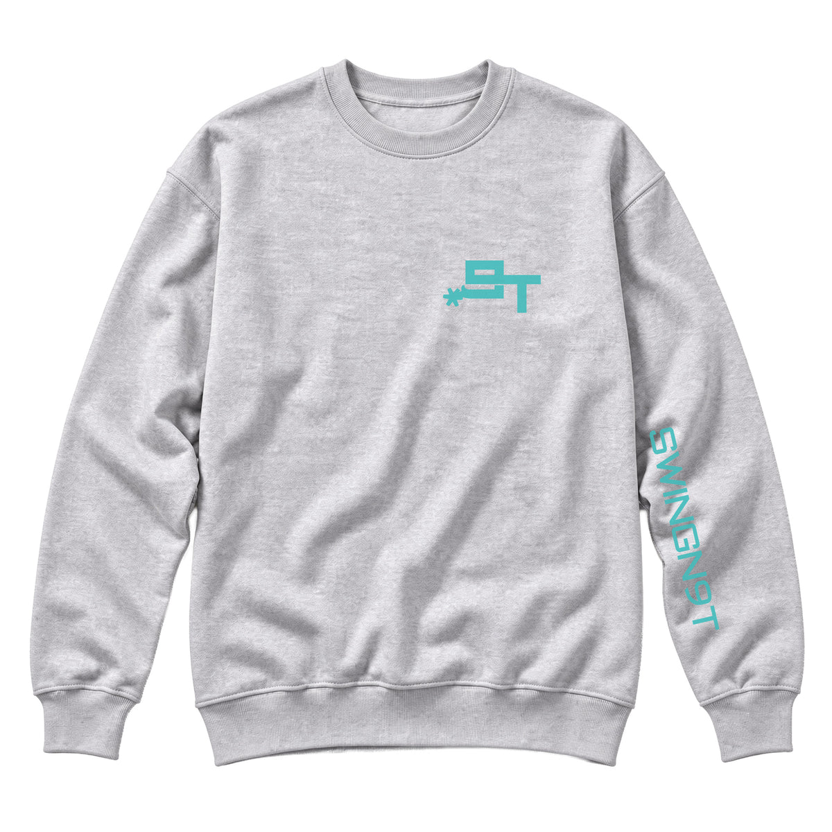 Dally Em Up Crewneck / Heather Grey / front on white