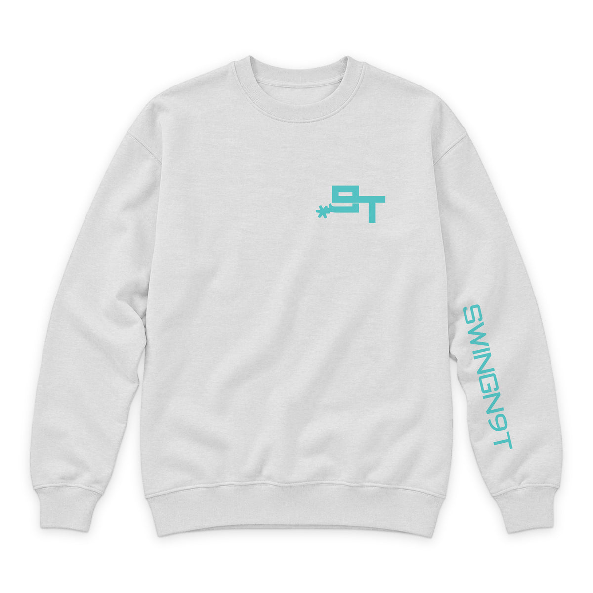 Dally Em Up Crewneck — Oatmeal Heather — front view on white