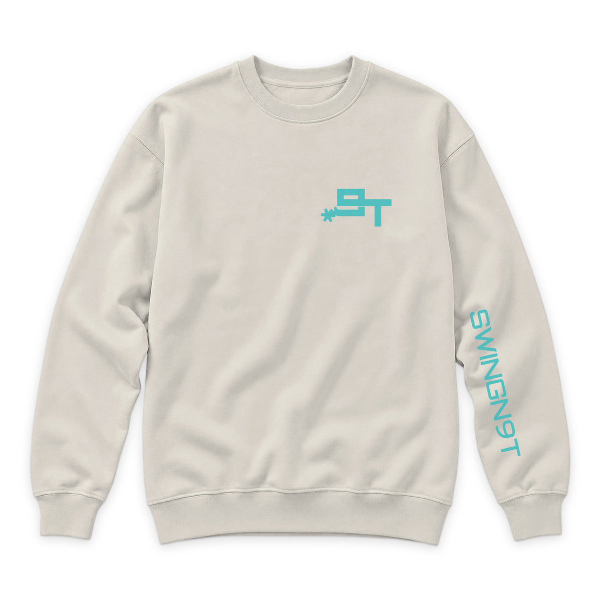 Dally Em Up Crewneck — Sandshell — front view on white
