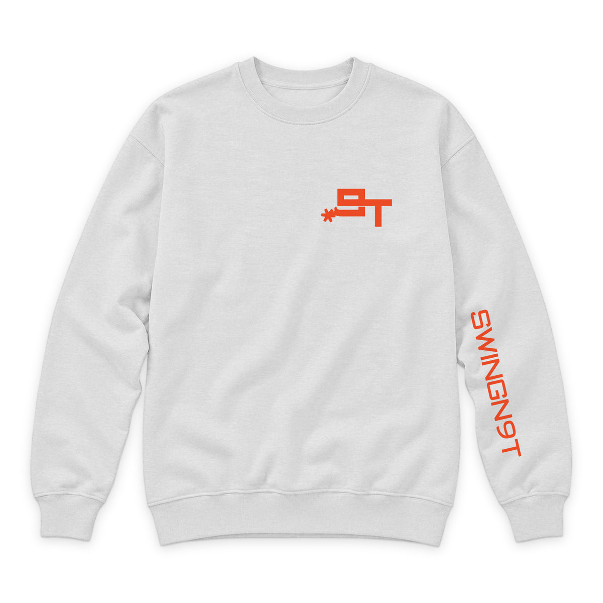 Cowboy Guts Crewneck — Oatmeal Heather — front view on white