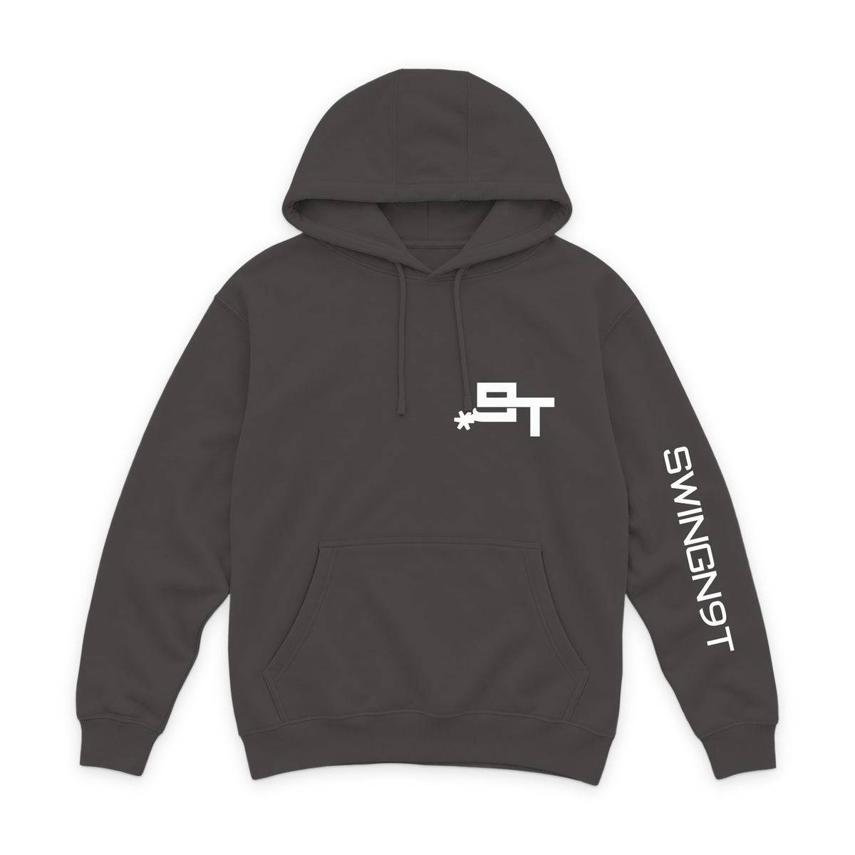 The Best Company Hoodie — Smoke — front view on white