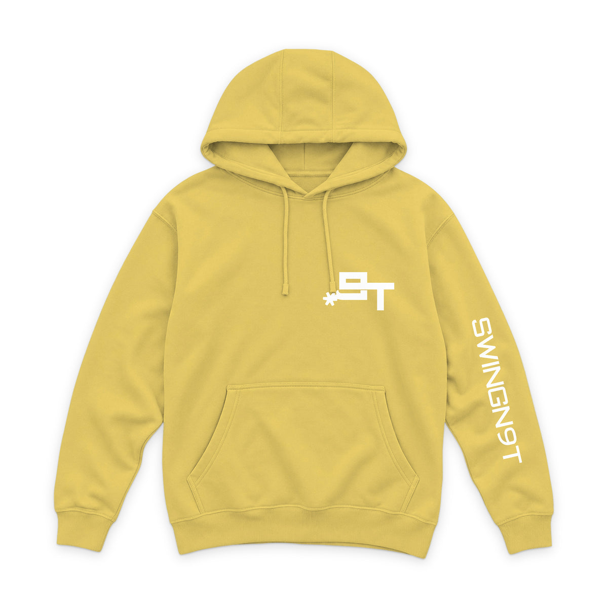 The Best Company Hoodie — Antique Gold — front view on white