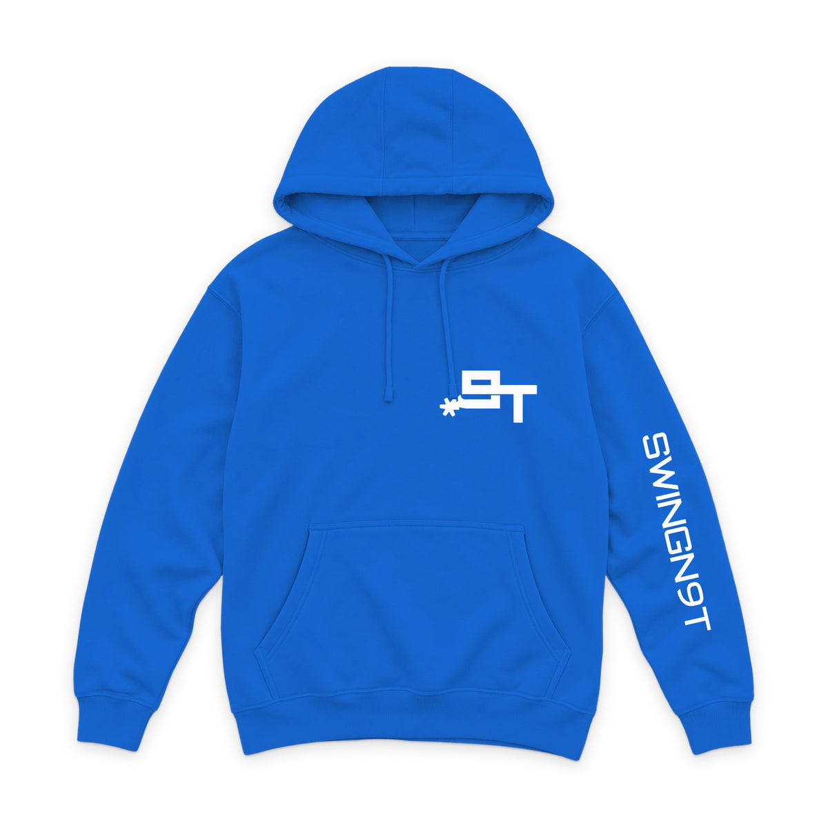 The Best Company Hoodie — True Royal — front view on white