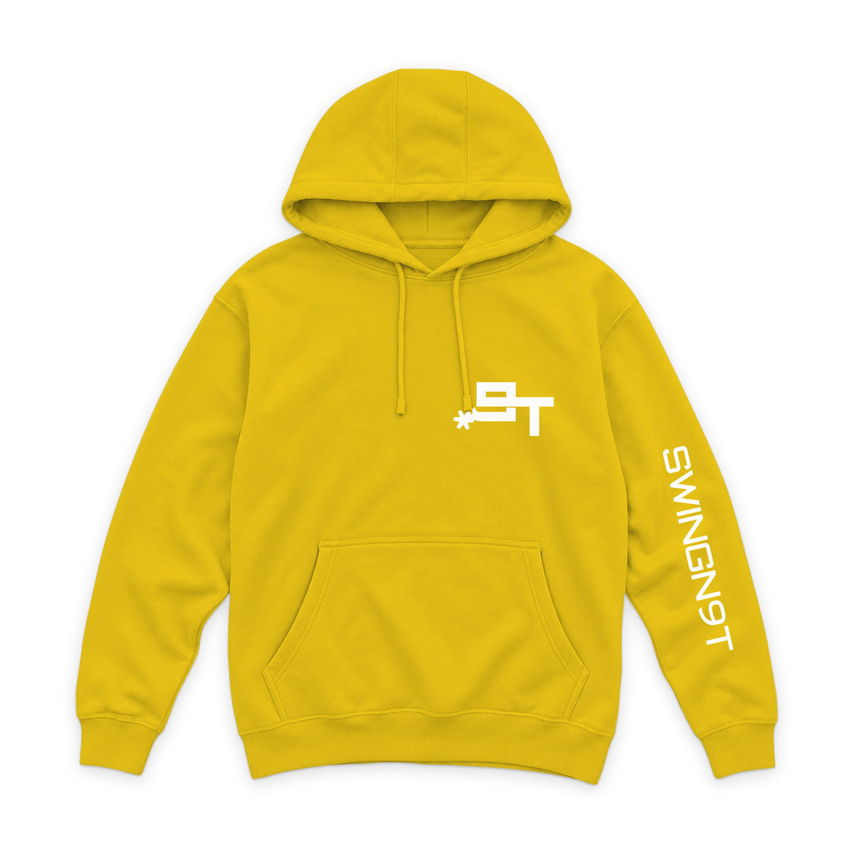 The Best Company Hoodie — Lemon — front view on white