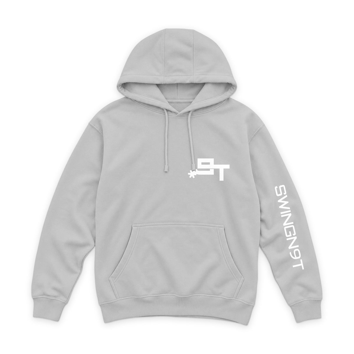 The Best Company Hoodie — Dove Grey — front view on white
