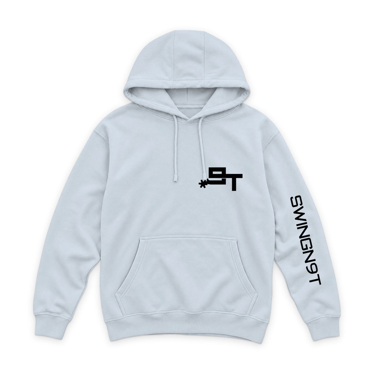 The Best Company Hoodie — White — front view on white