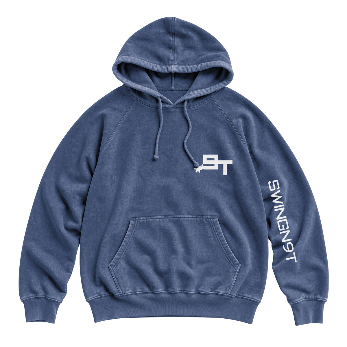 Pickin Heels Hoodie / Vintage Denim / front on white