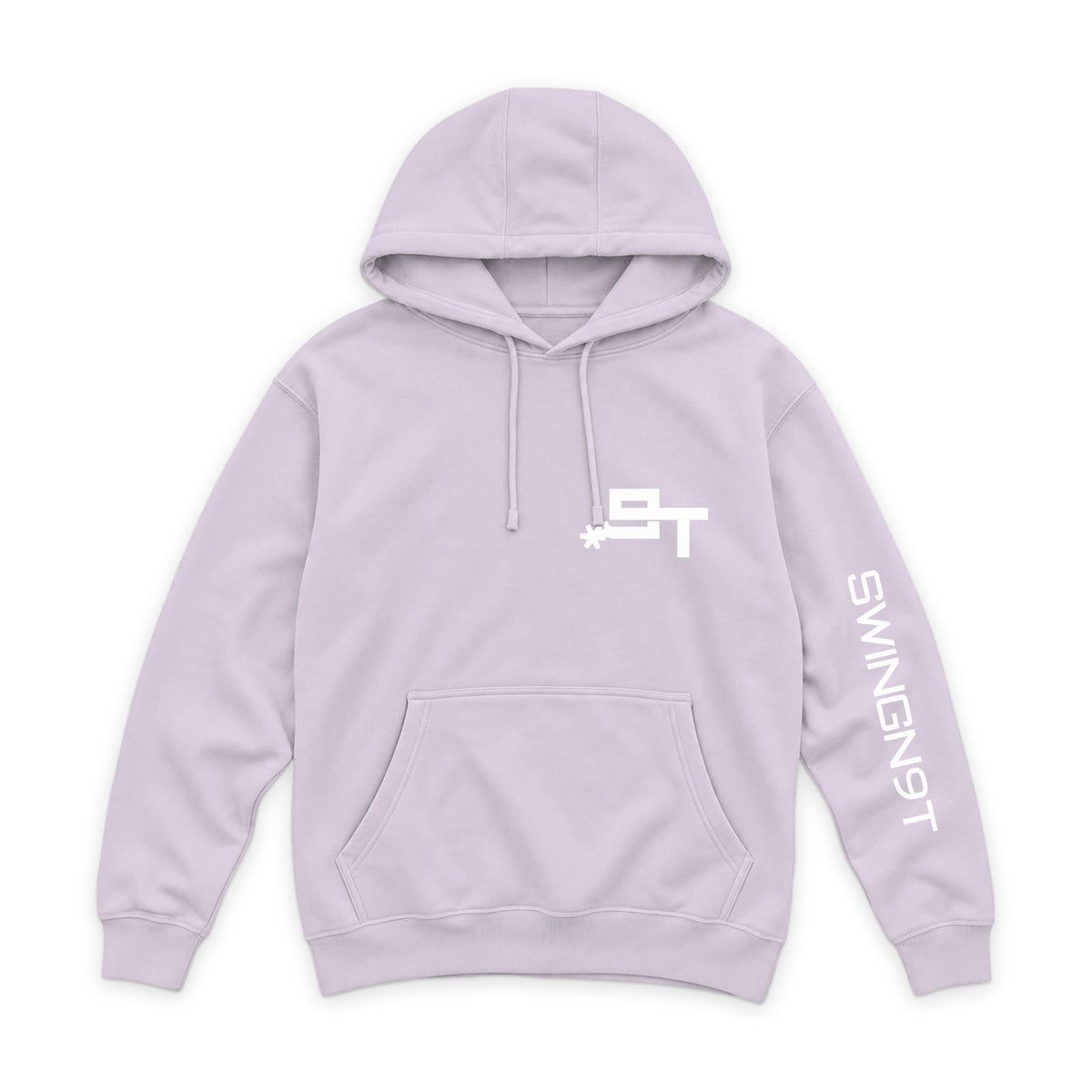 Pickin Heels Hoodie — Lilac — front view on white