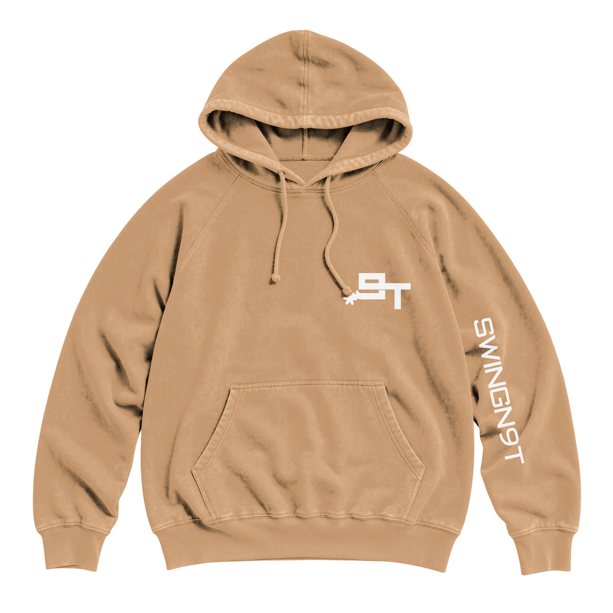 Pickin Heels Hoodie / Vintage Camel / front on white