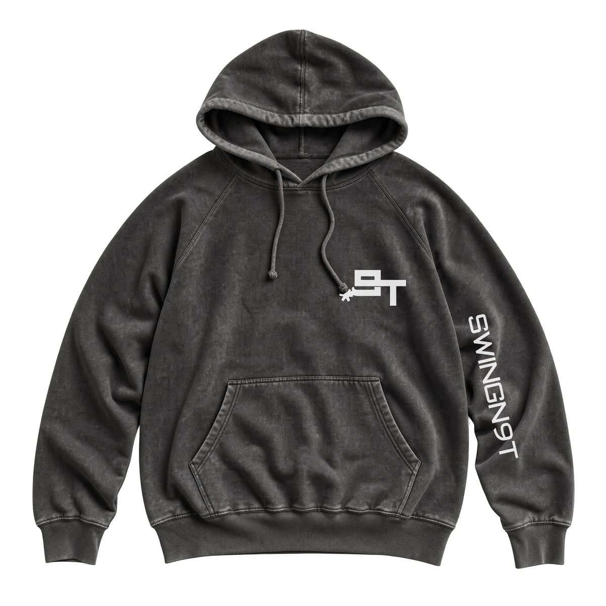 Pickin Heels Hoodie / Vintage Black / front on white
