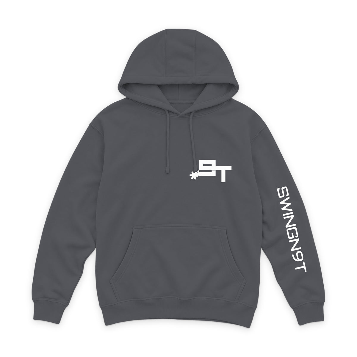 Pickin Heels Hoodie — Rock — front view on white