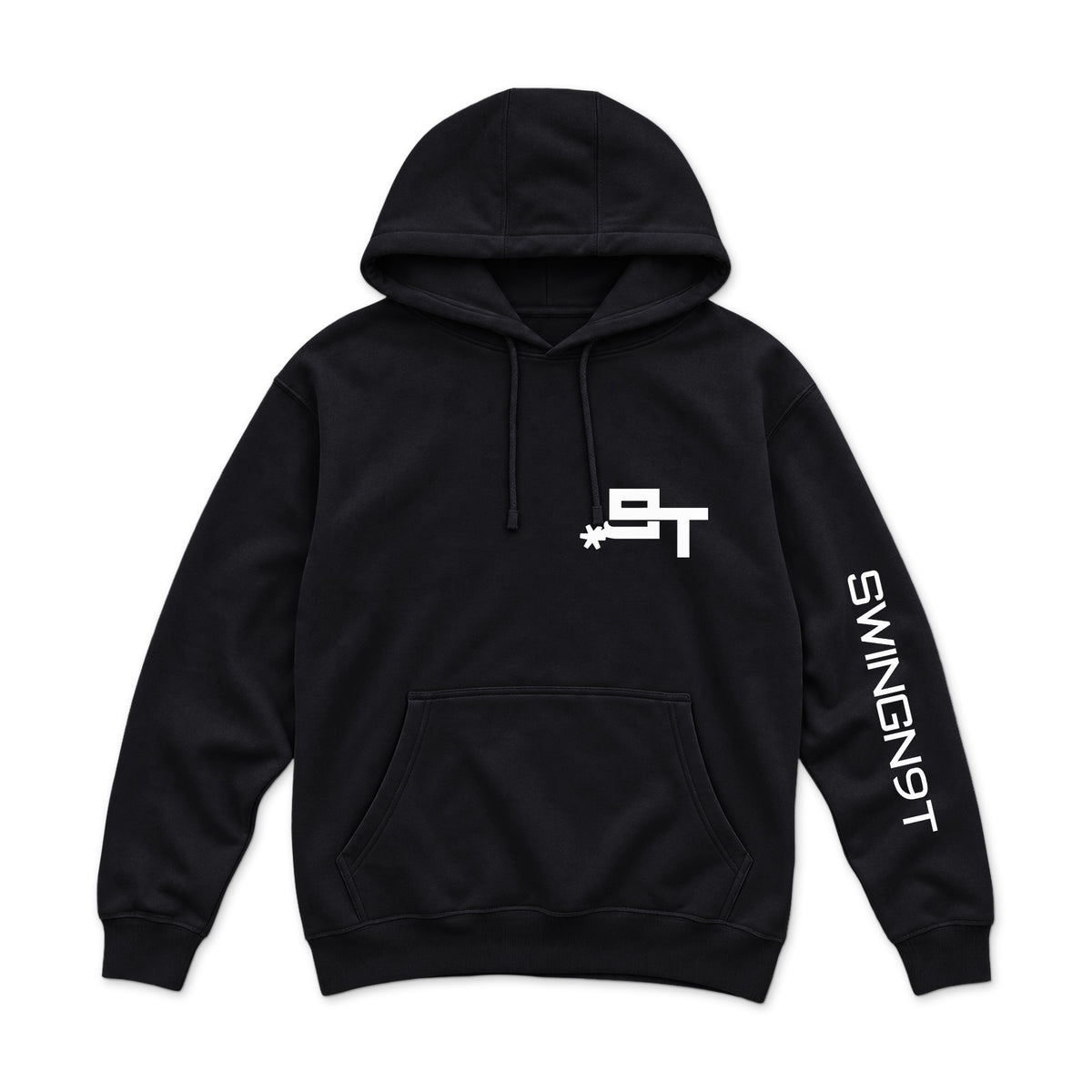 Pickin Heels Hoodie — Black — front view on white