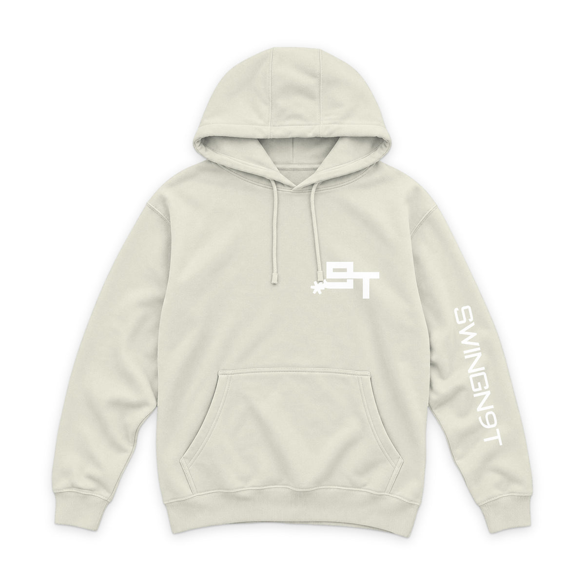 Pickin Heels Hoodie — Sand — front view on white