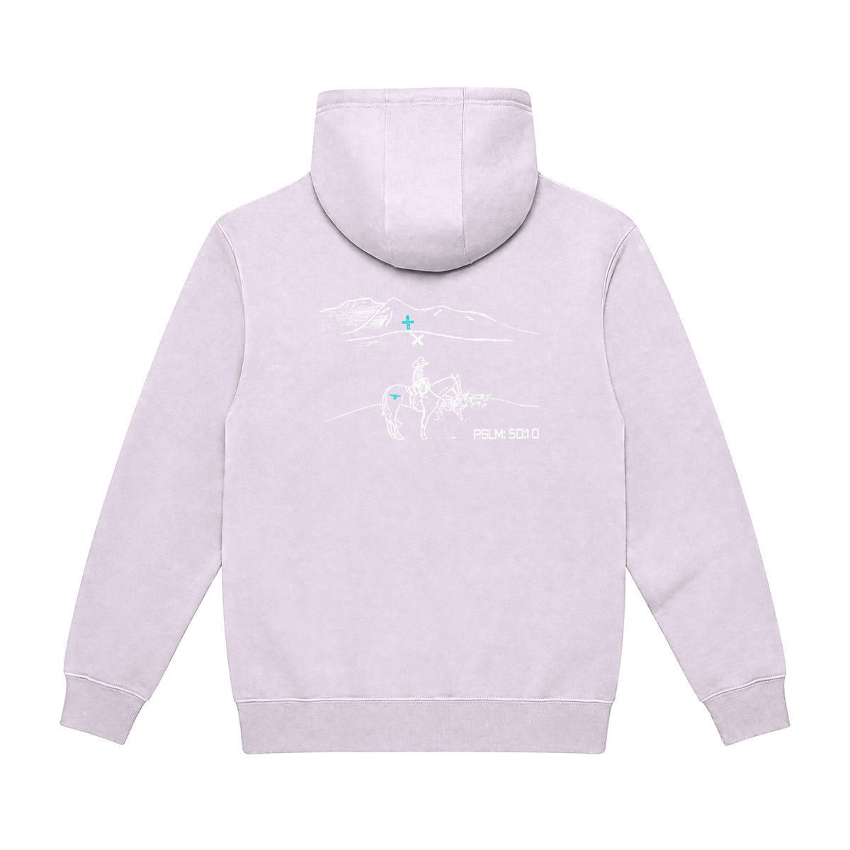 PSLM 50:10 Hoodie / Lilac / back on white