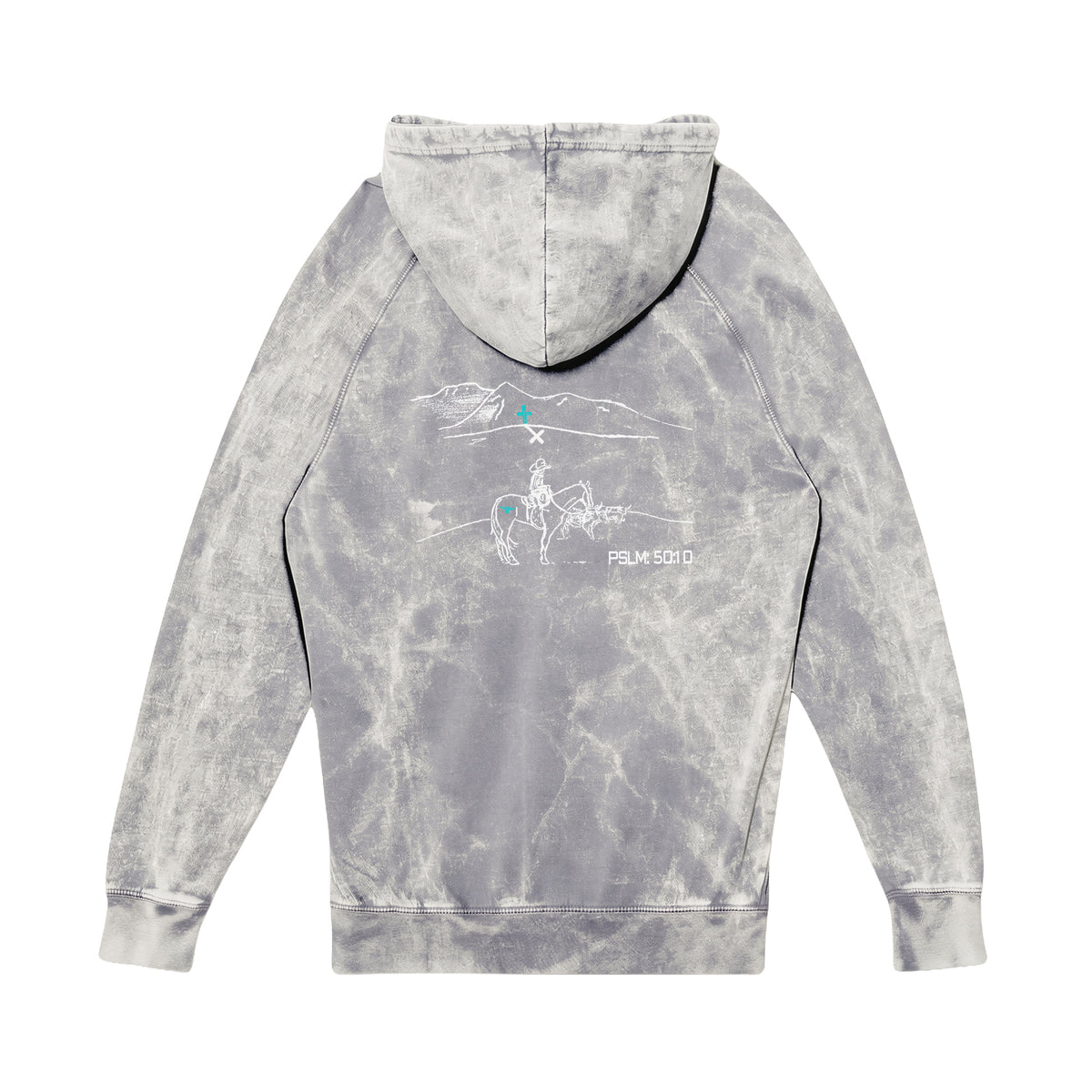 PSLM 50:10 Hoodie / Cloud Rock / back on white