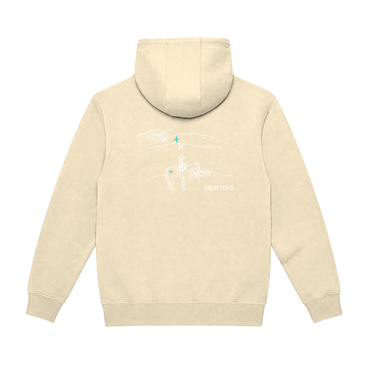 PSLM 50:10 Hoodie / Pina Colada / back on white