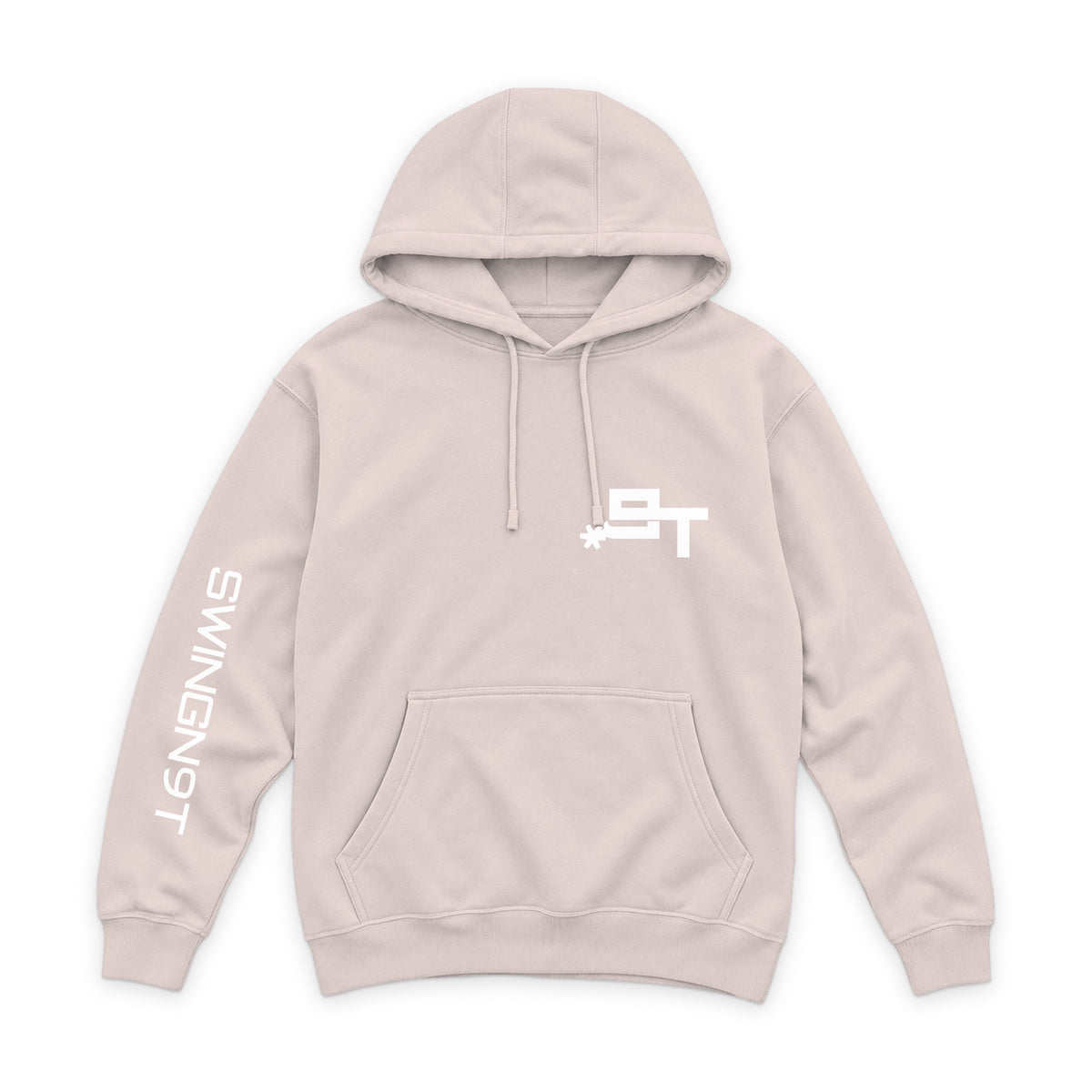 PSLM 50:10 Hoodie / Pale Pink / front on white