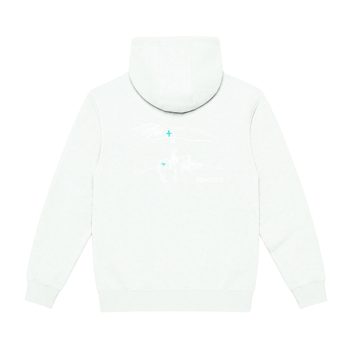 PSLM 50:10 Hoodie / Oatmeal Heather / back on white