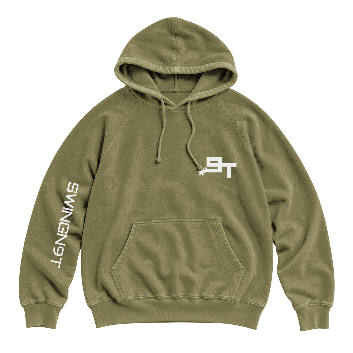 PSLM 50:10 Hoodie / Vintage Olive / front on white