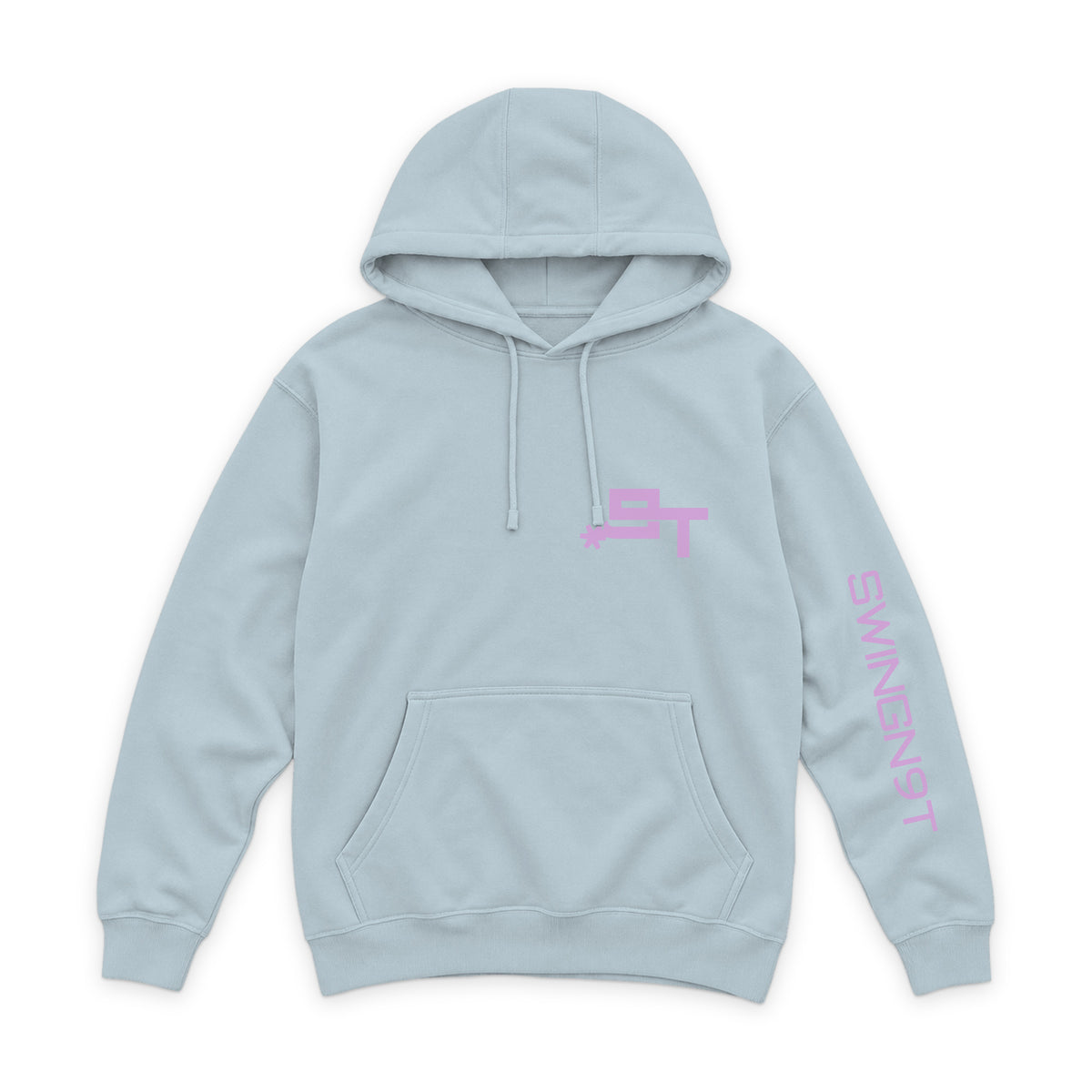Midnight Mystic Hoodie / Blue Mist / front on white