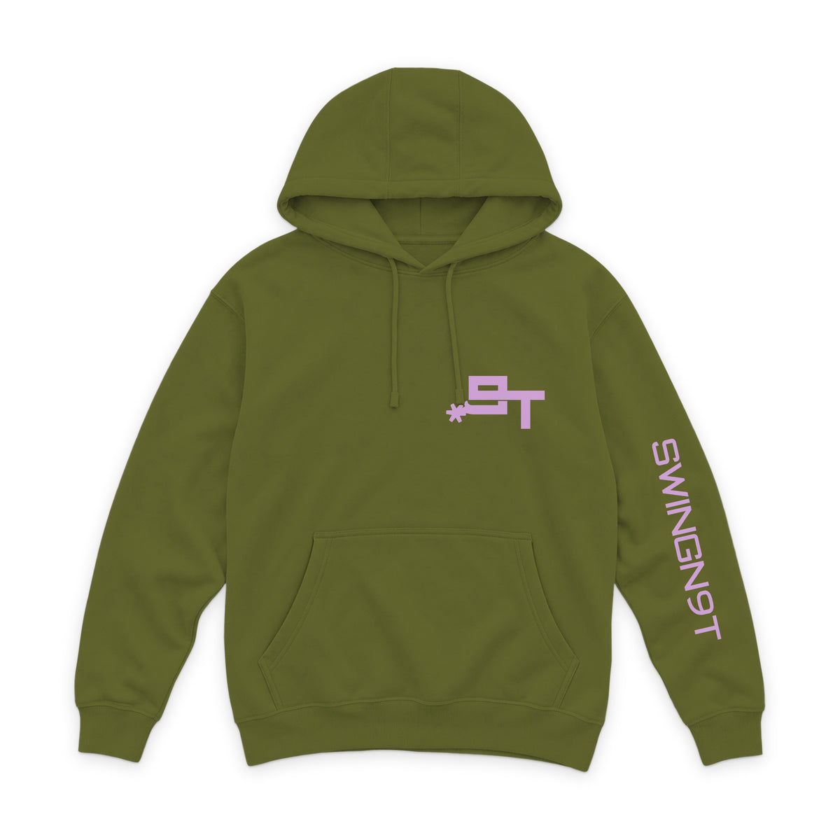 Midnight Mystic Hoodie / Army Green / front on white