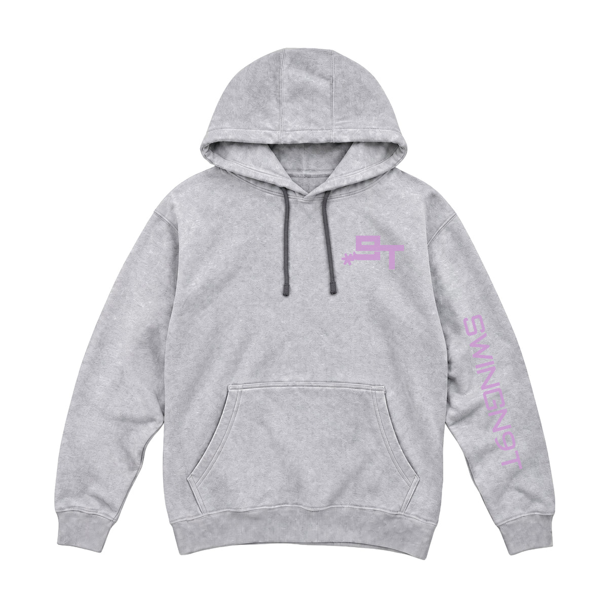 Midnight Mystic Hoodie / Heather Grey / front on white