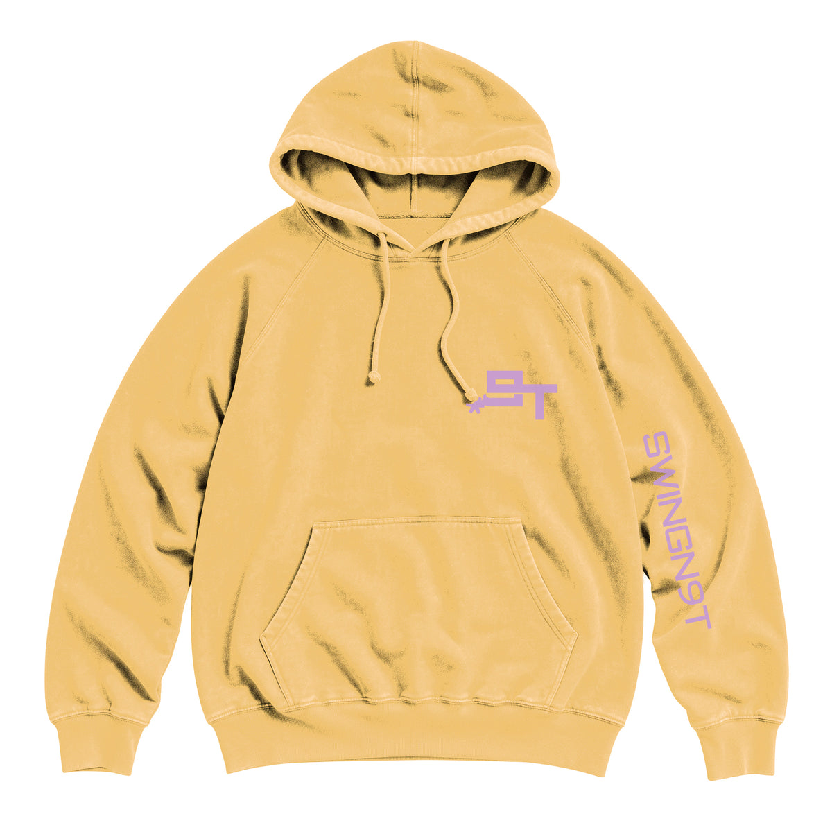 Midnight Mystic Hoodie / Vintage Mustard / front on white