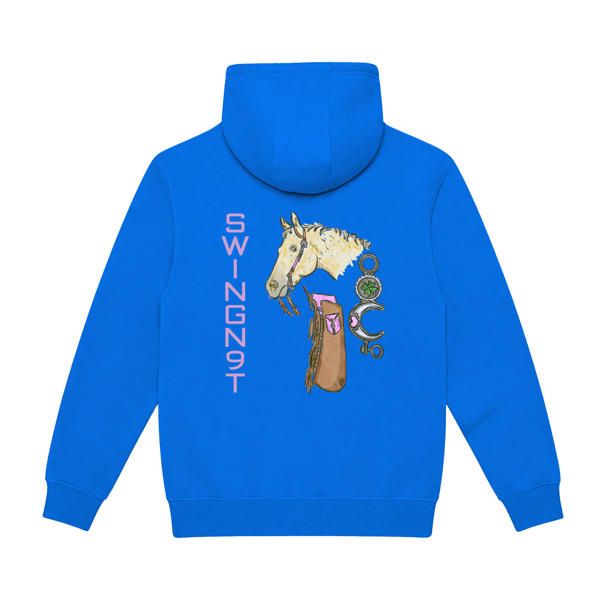 Midnight Mystic Hoodie / True Royal / back on white