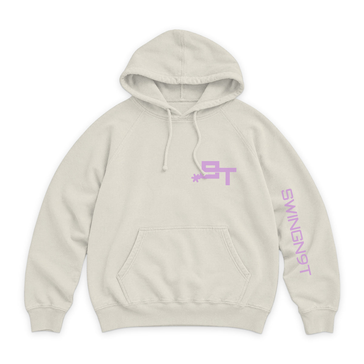 Midnight Mystic Hoodie / Vintage Arctic / front on white