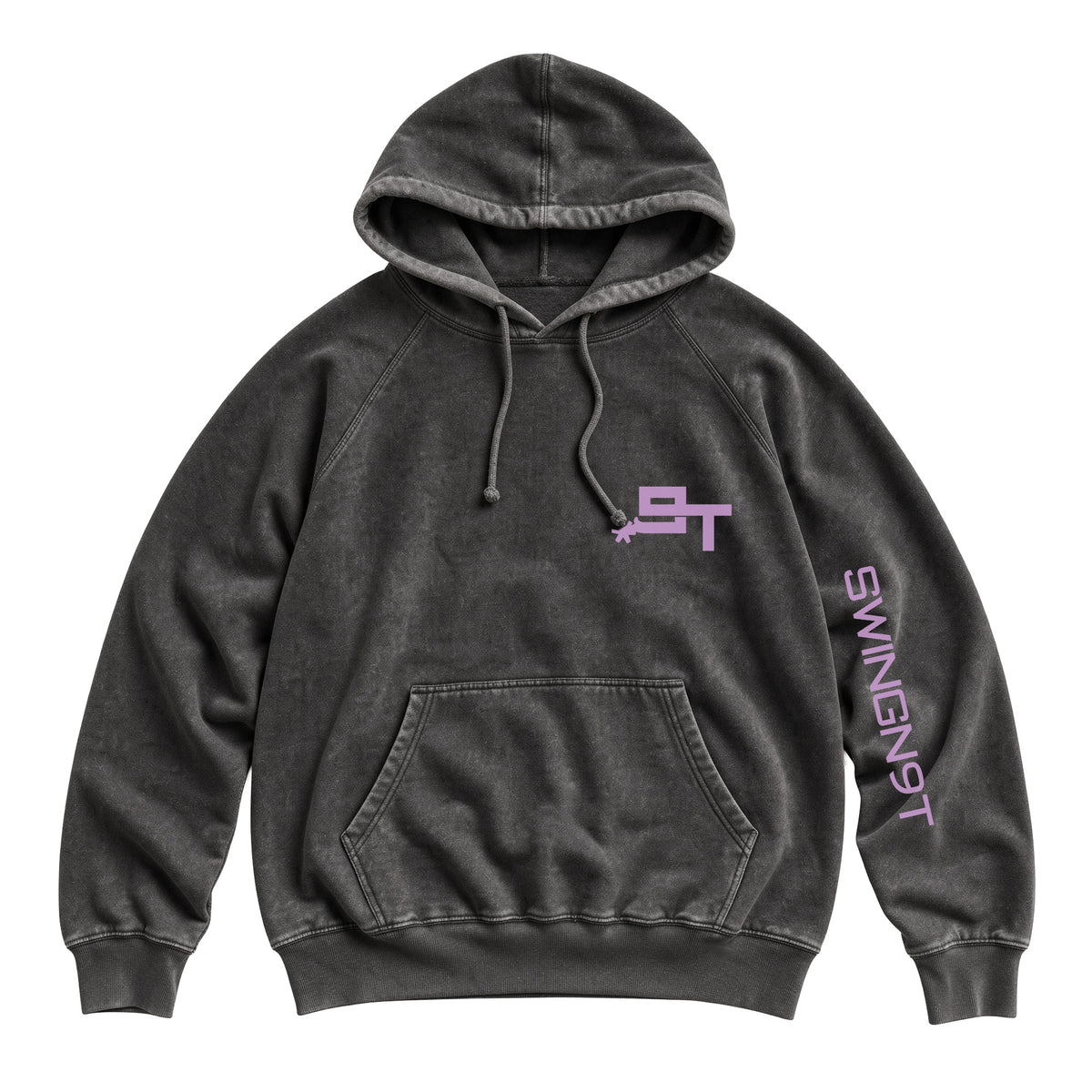 Midnight Mystic Hoodie / Vintage Black / front on white