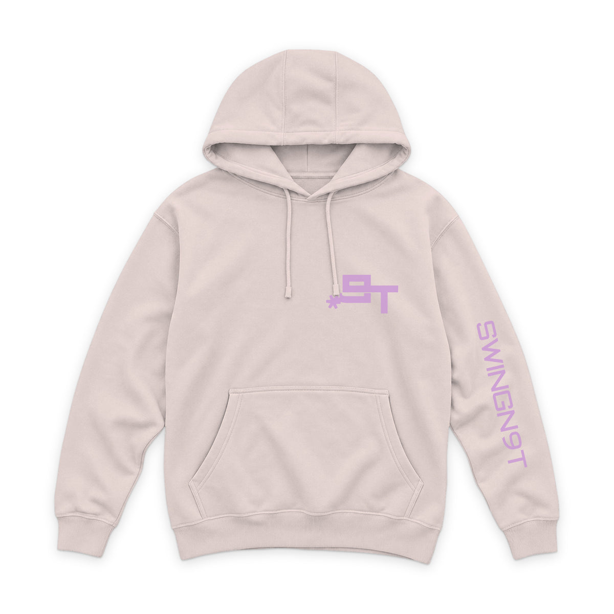 Midnight Mystic Hoodie / Pale Pink / front on white
