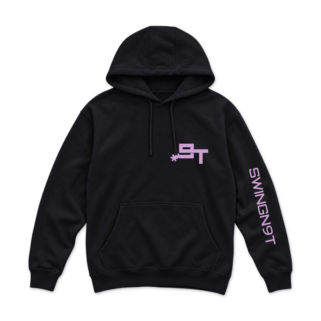 Midnight Mystic Hoodie — Black — back view on white